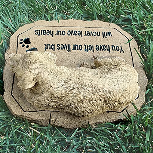 Pet Memorial Stone – Cat or Grave Marker – Durable Waterproof Garden Dog