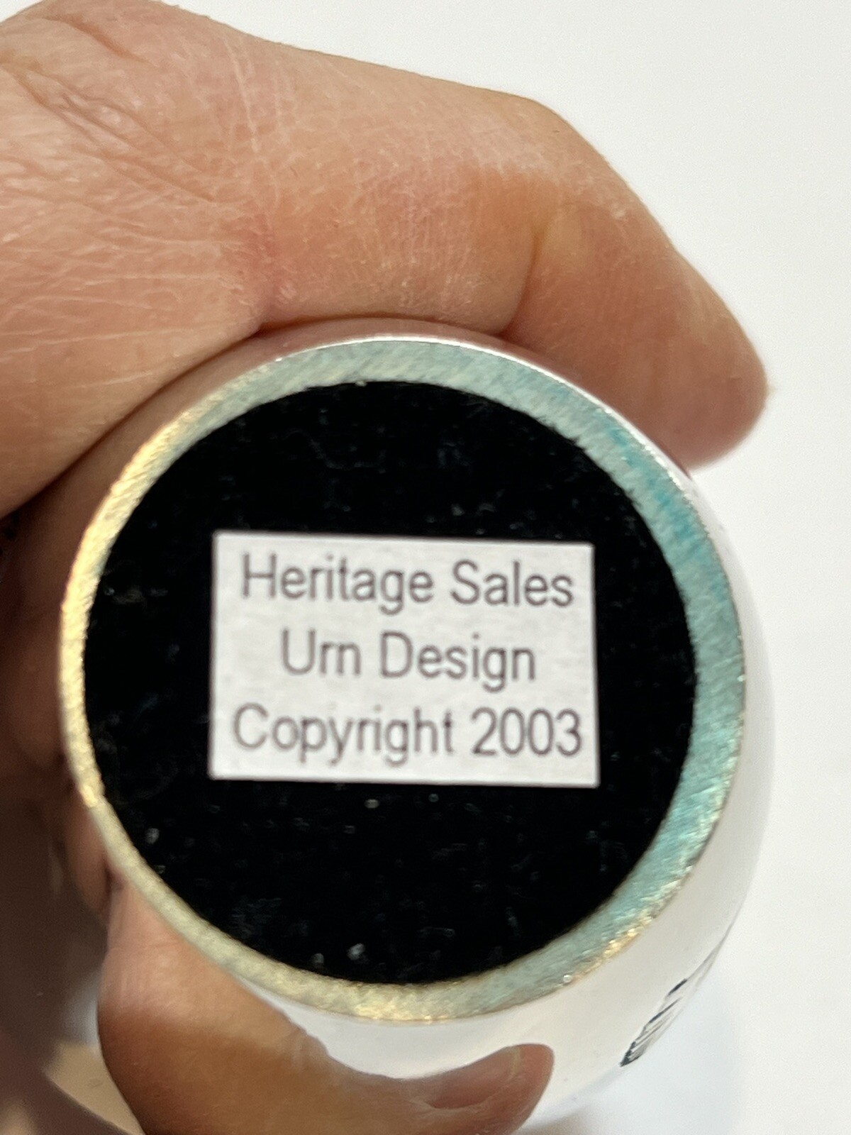 Miniature Metal Silver Plated Urn for Pet Ashes Clean 3 Inches Tall