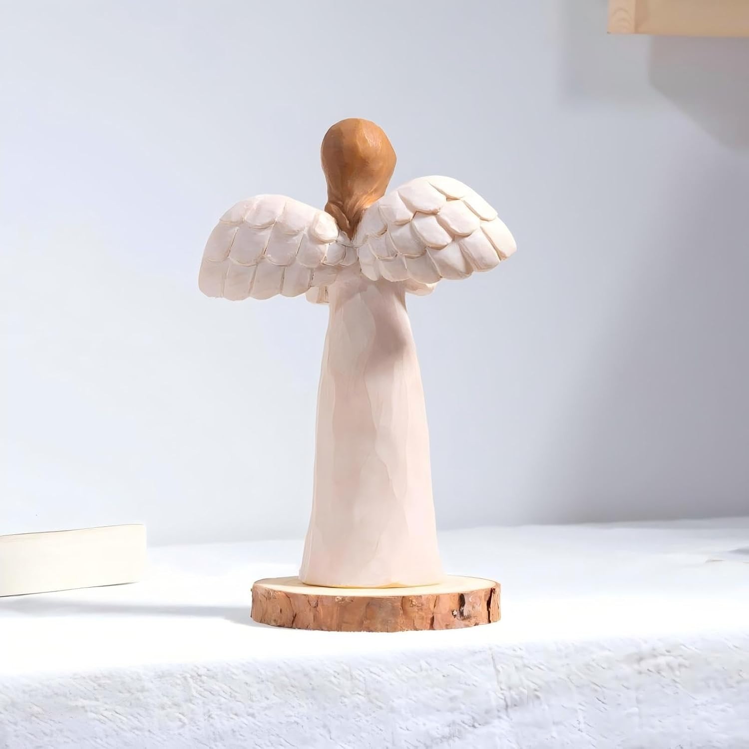 Hand Painted Dog Memorial Angel Figurine – Pet Loss Sympathy Gift