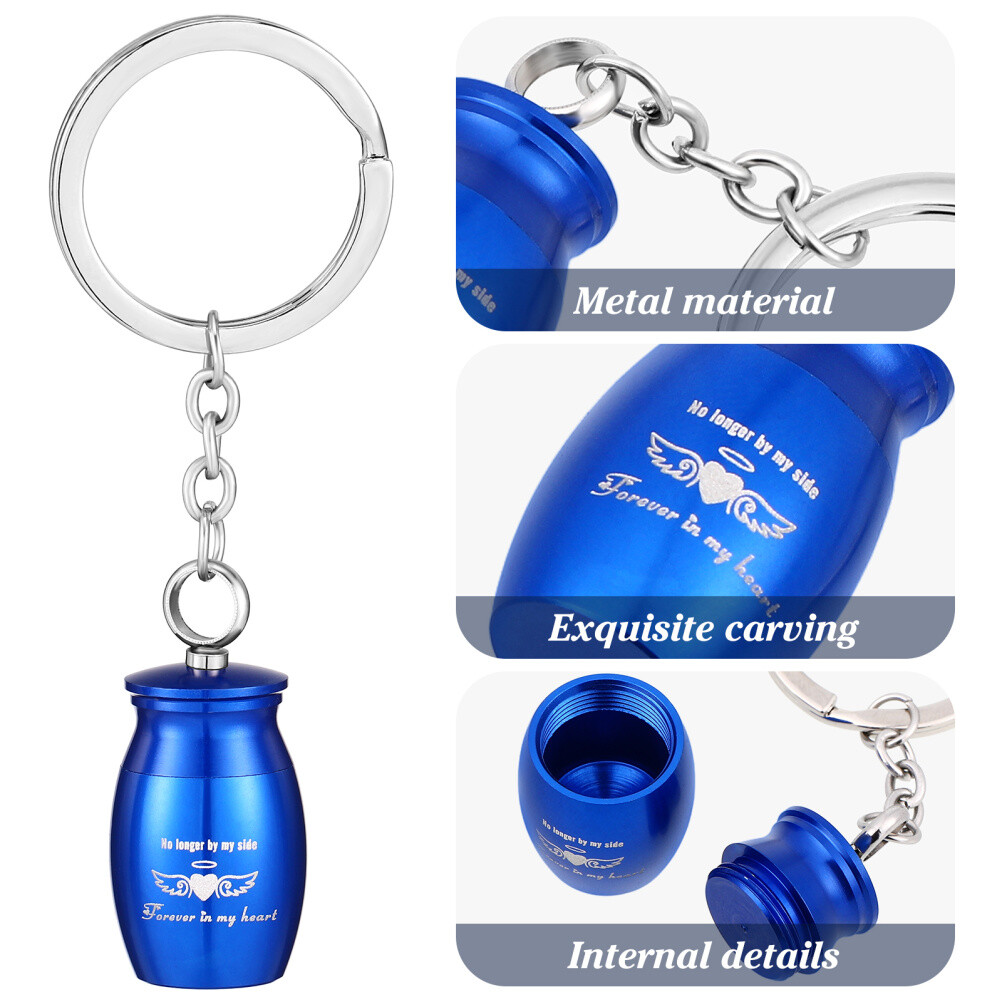 Pet Urn Keychain Mini Urns Cremains Keepsake Memorial Keyring for Pets