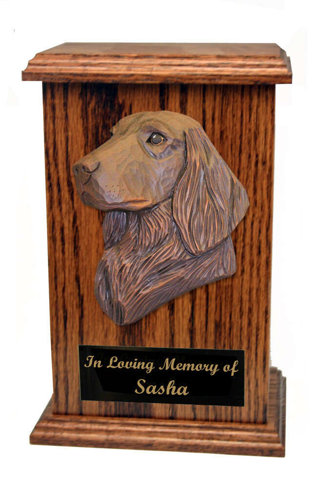 Flat Coated Retriever Memorial Urn