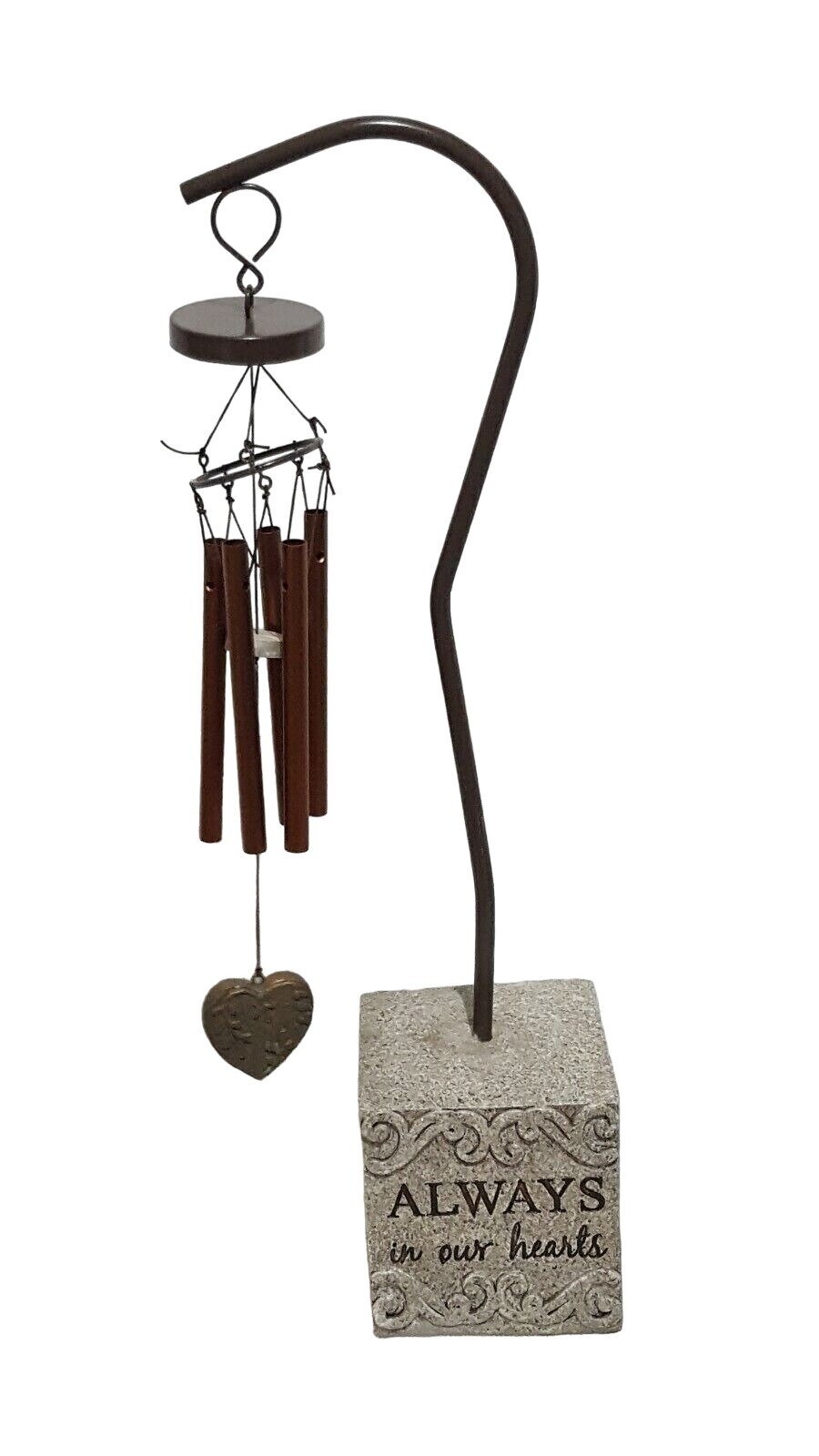 Pet Memorial Wind Chimes Gray – Dog Cat Loss Sympathy Remembrance Gift