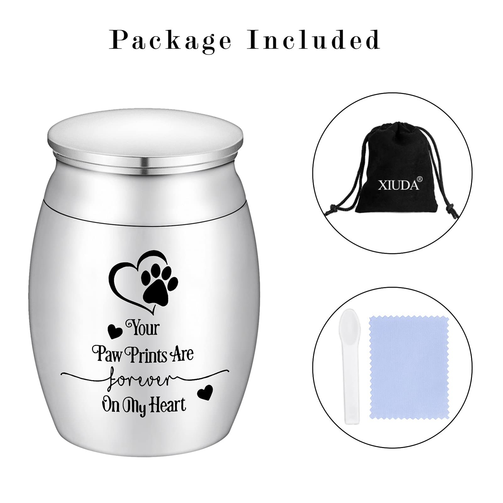 Small Dog Paw Keepsake Urn – Mini Cremation Urn for Pets – 1.57 Inches – Your…