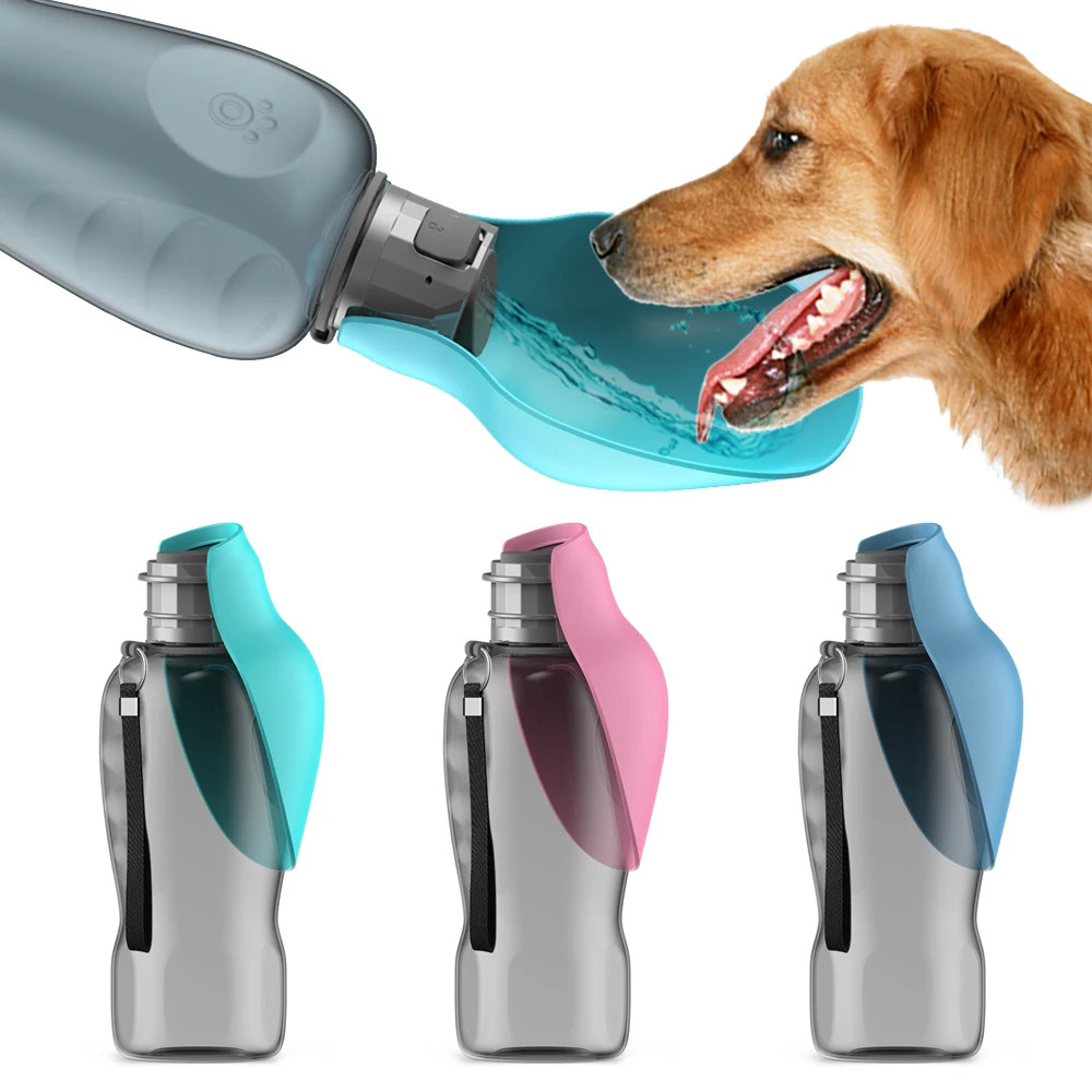 800Ml Portable Dog Water Bottle for Big Dogs Pet Outdoor Travel Hiking Walking F