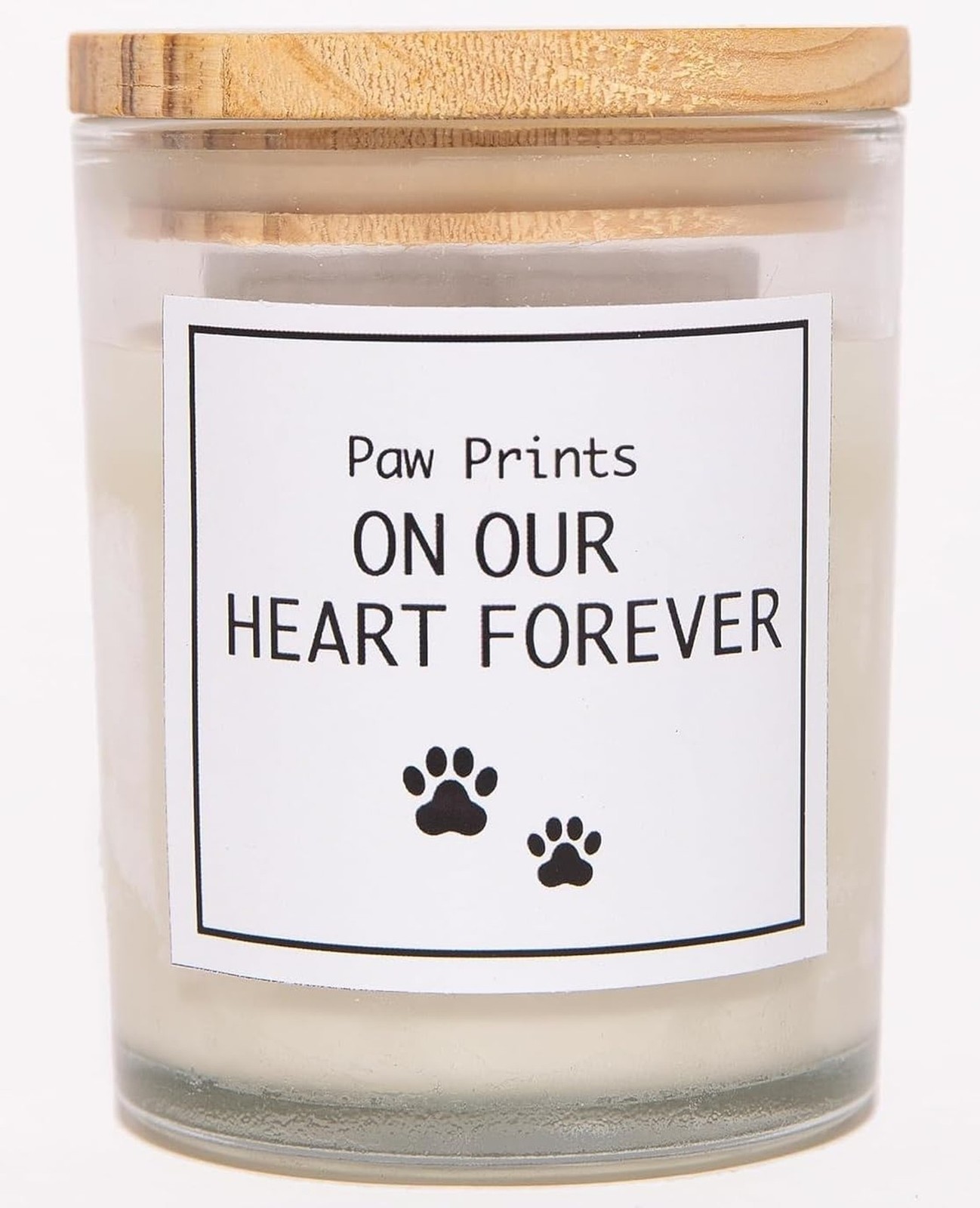 Paw Prints on Our Heart Forever Candle – Dog Memorial Gifts for Loss of Dog, …