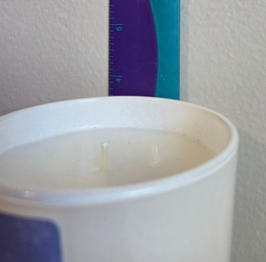 Pet Memorial Rainbow Bridge Candle “In loving memory of Scott” 3.75″x3.5″