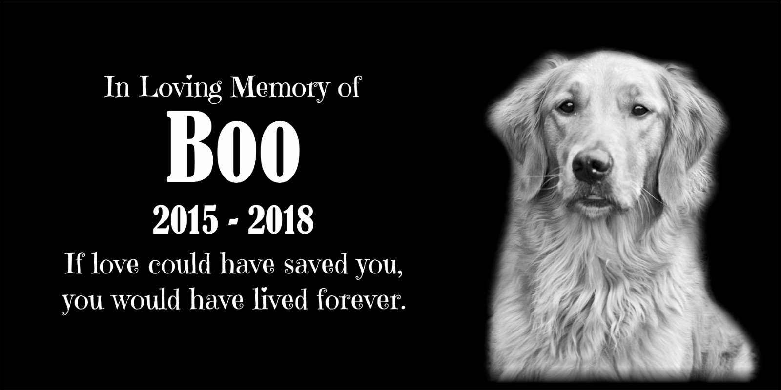 Personalized Pet Stone Memorial Grave Marker Granite Plaque Human headstone