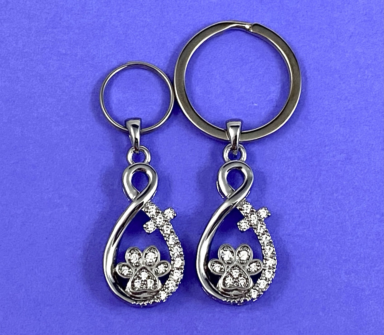Pet Cremation Jewelry Necklace Pendant Urn Holds Ash Paw Print Dog Cat Infinity