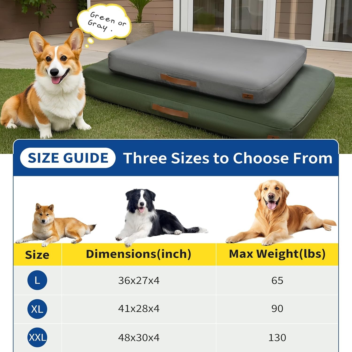 Inflatable Dog Bed Waterproof Portable Pet Mat Indoor Outdoor Travel