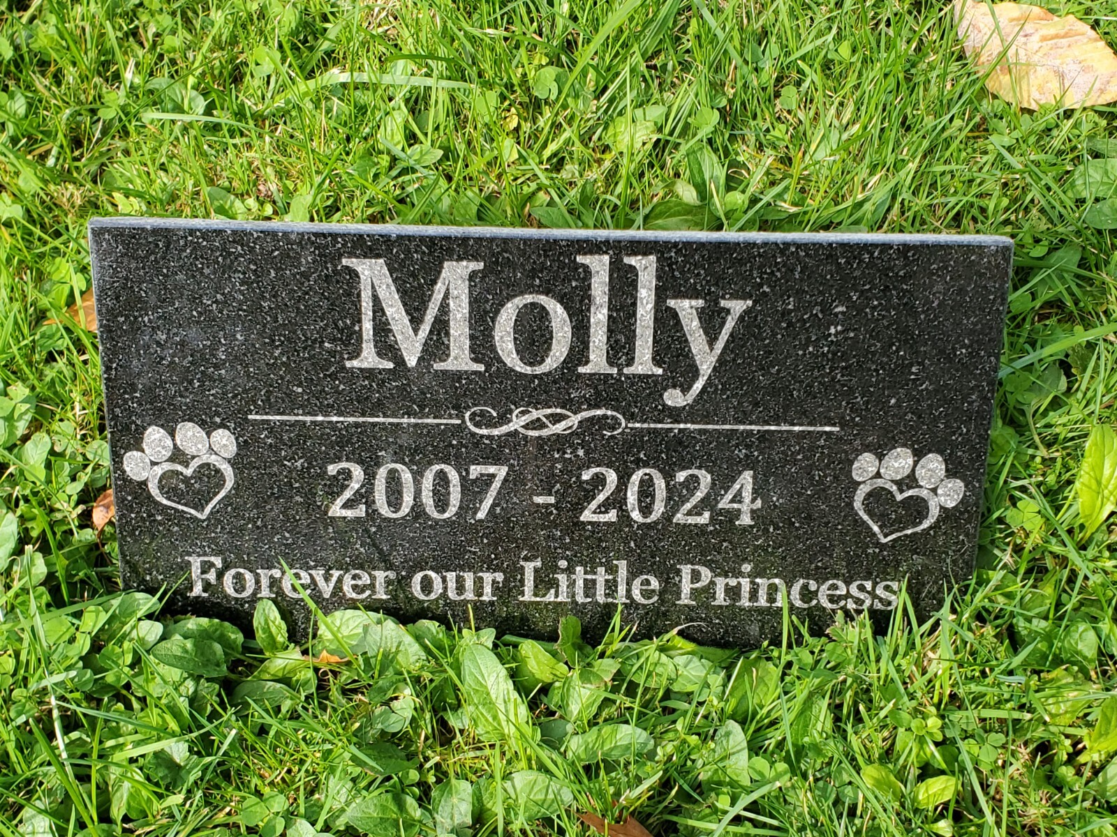 Pet Memorial Grave Stone Marker | Dog Cat Headstone | Tombstone Garden Gift t11