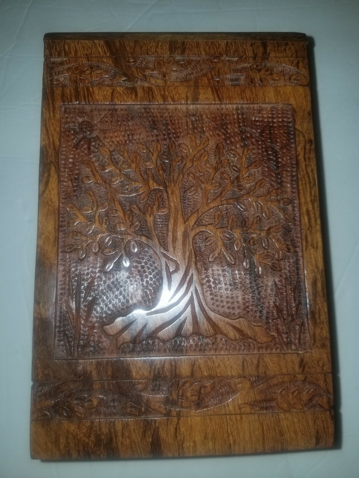 Star India Craft Rosewood Cremation Urn Simple Rosewood Round Keepsake