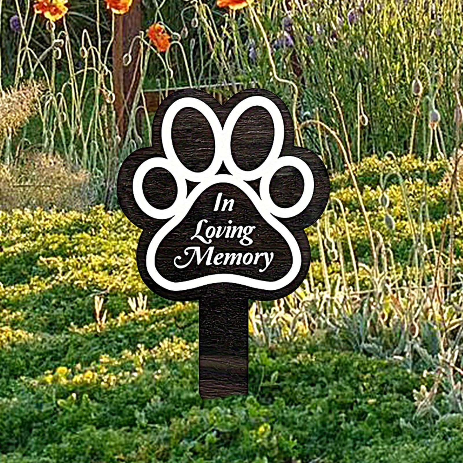 Pet Memorial Graves Markers Dog Cemetery Garden Memorial Stake Grave Decor Cross