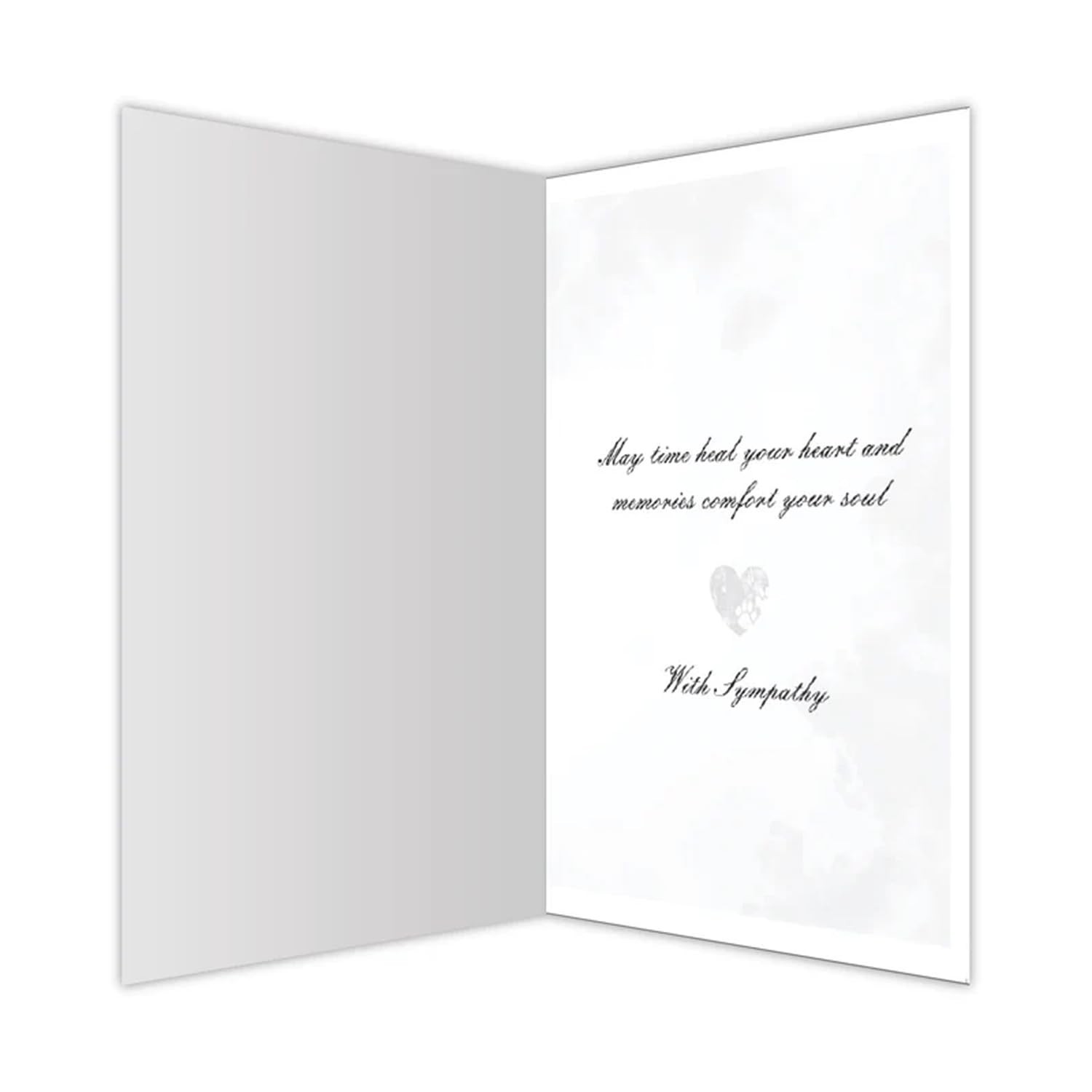 Dog Speak Pet Sympathy Card – Pawprints in Heaven, Pawprints on my Heart – Pe…
