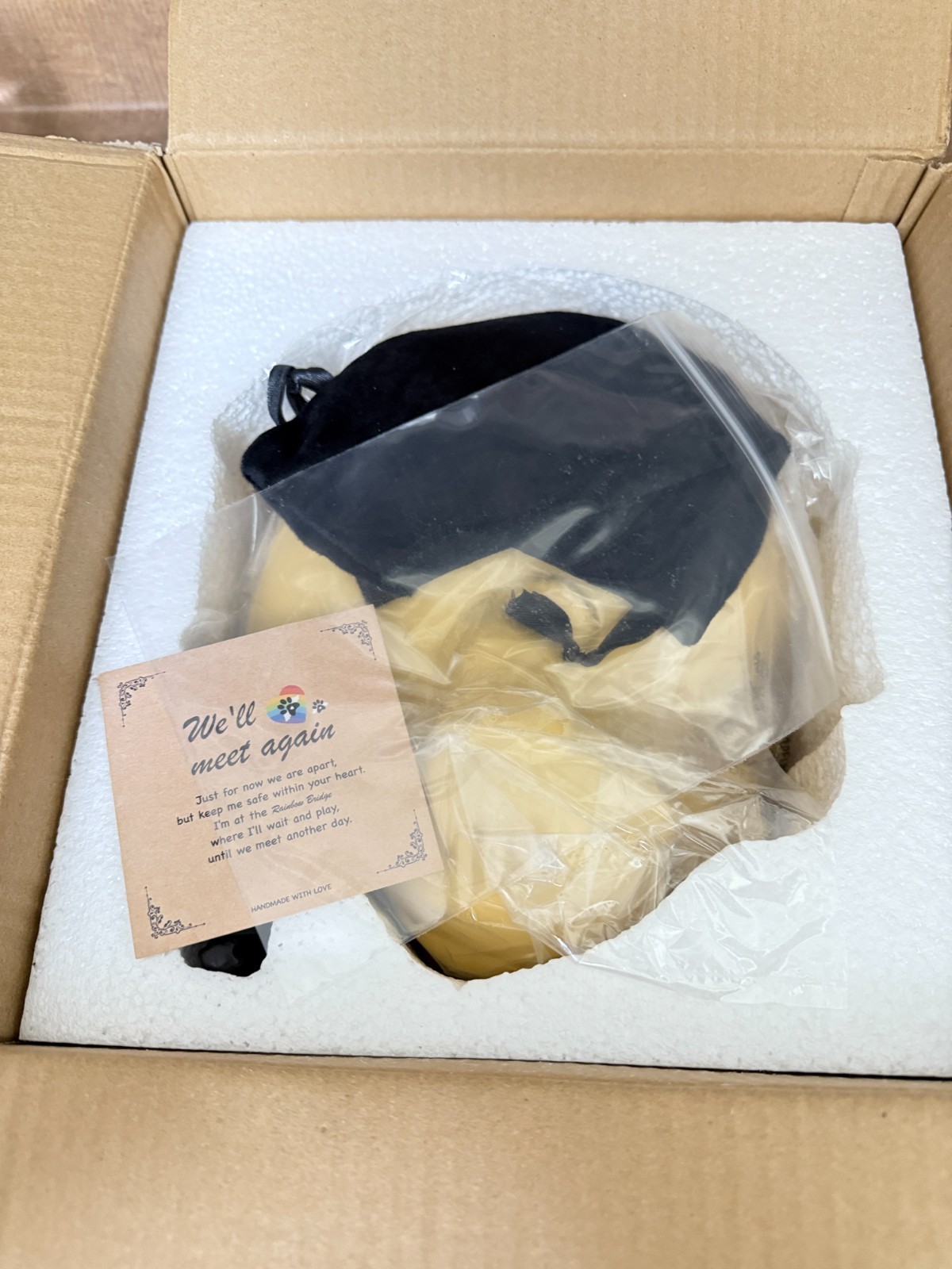 Pet Memorial Urn for Large Brown Dog to 125LBS Golden Retriever Cremation Ashes