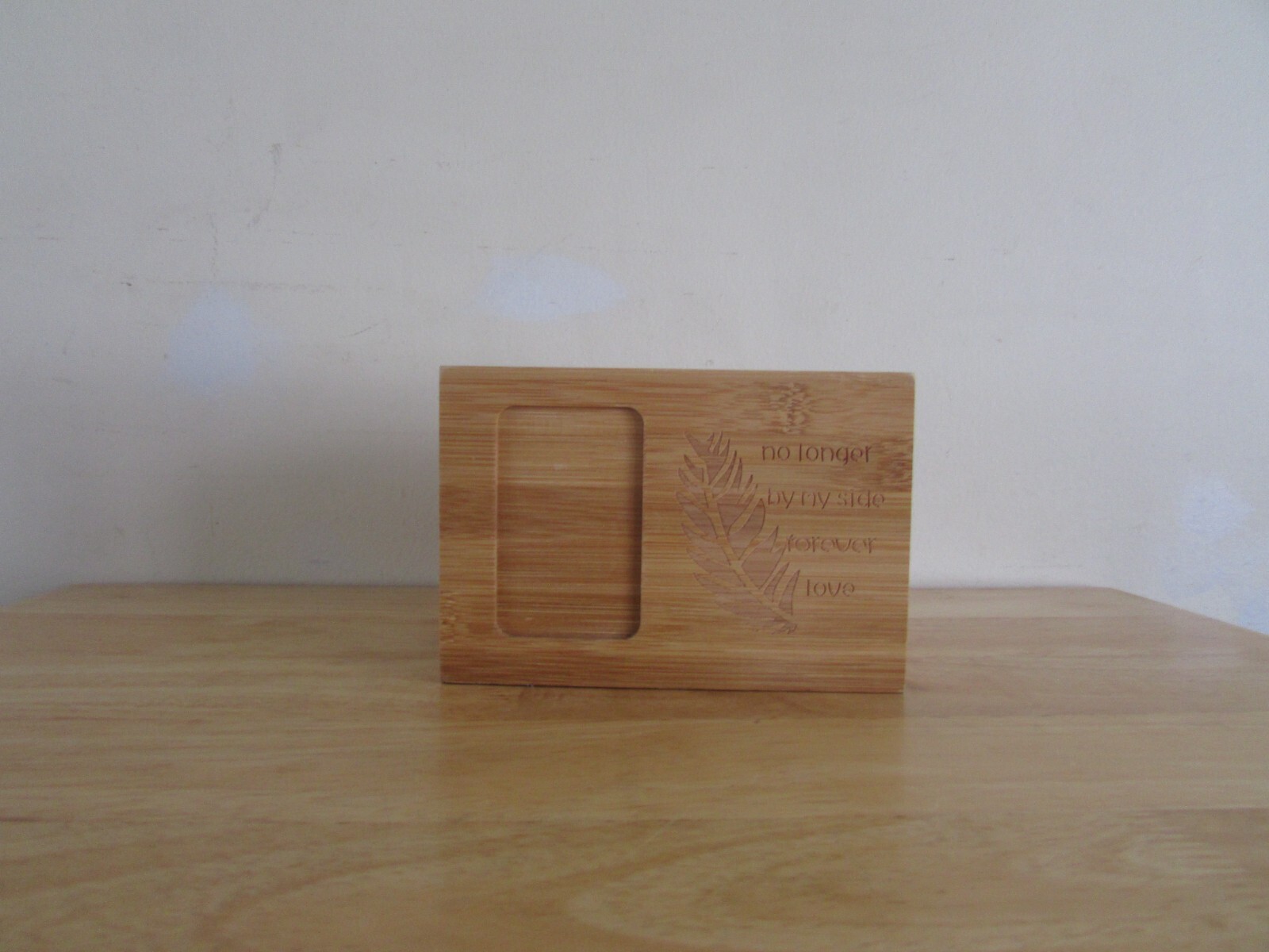Pet Keepsake Picture Ashes Burial Memorial Wood Box Bottom Slides 6-1/2 x 4-3/8