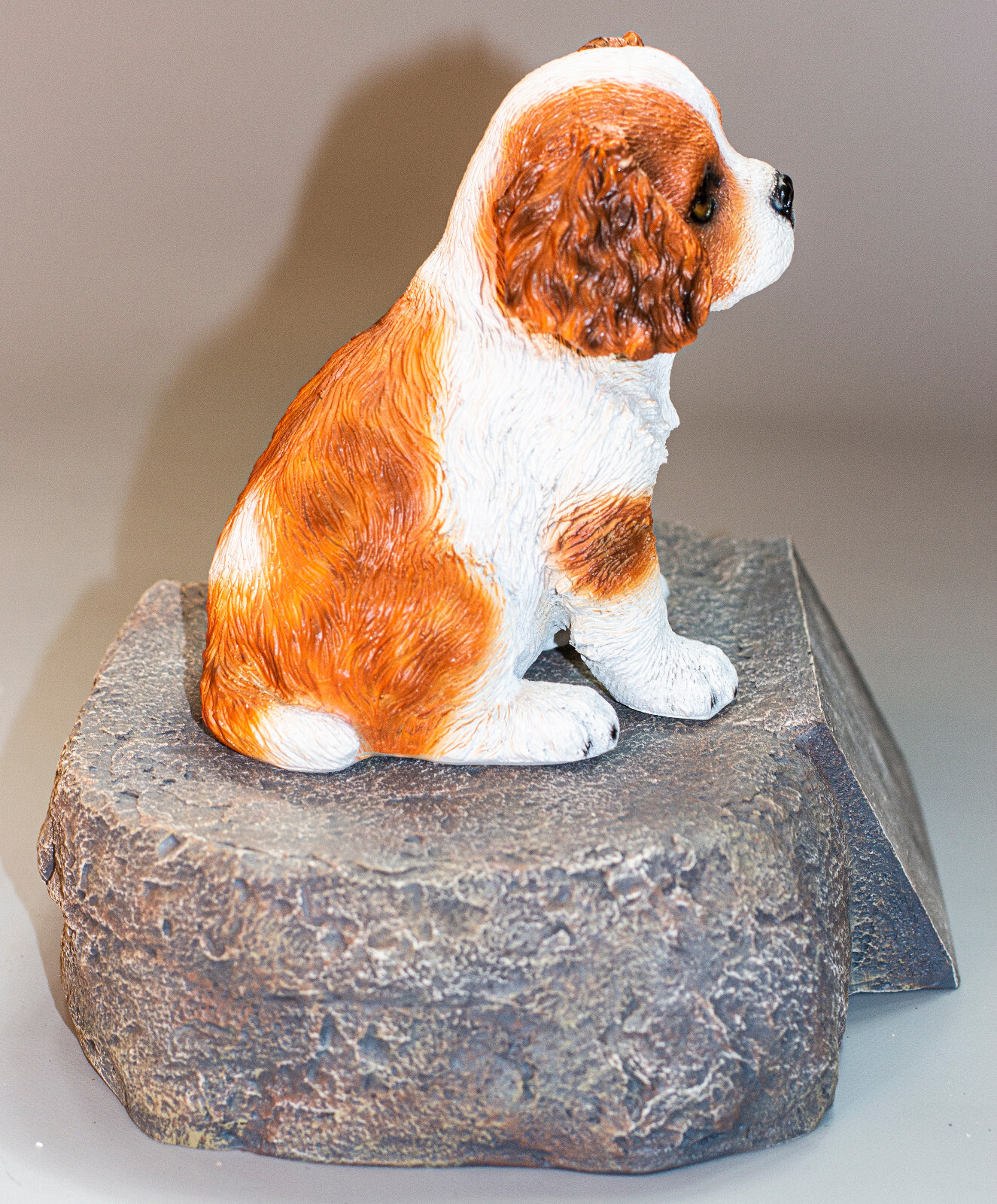 Cocker Spaniel Urn Dog Ashes Holder Box Unique Memorial Stone Marker Pet Casket