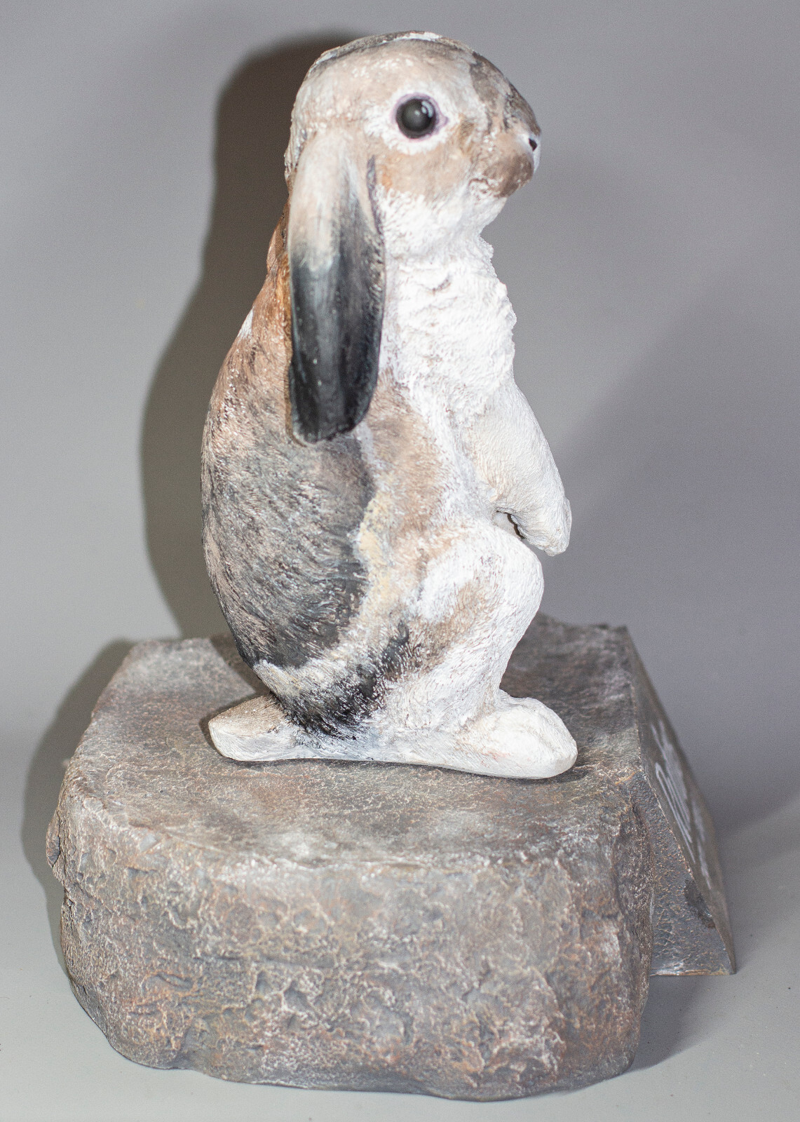 Lop Eared Rabbit Urn Bunny Ashes Pet Memorial Stone Figurine Unique Grave Marker