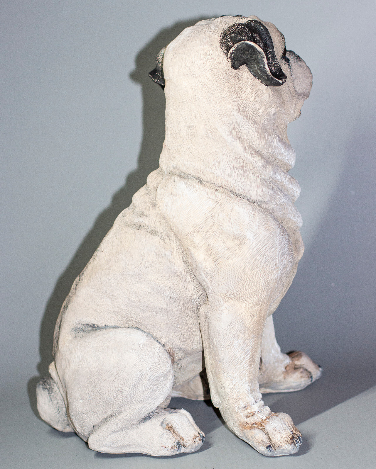 Pug Dog Urn Pet Memorial Statue Ashes Animal Grave Decor Unique Funeral Tribute