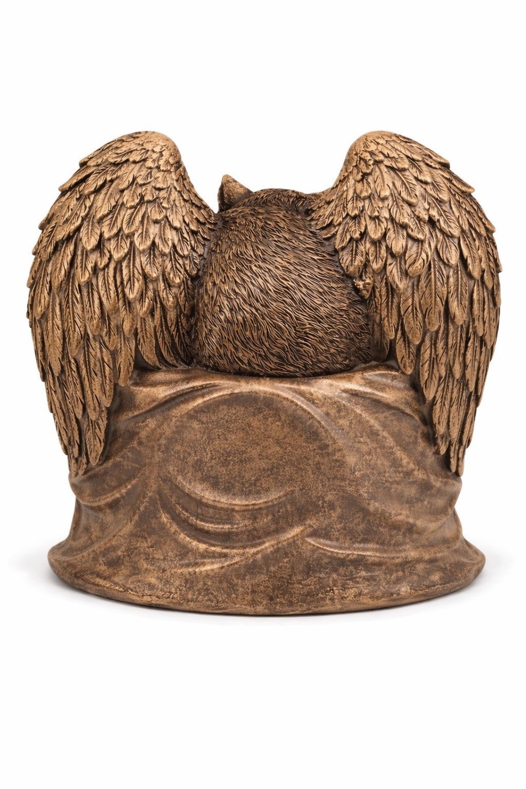 Angel Cat Sleeping Urn For Cremation Ashes Statue Pet Memorial Figurine.