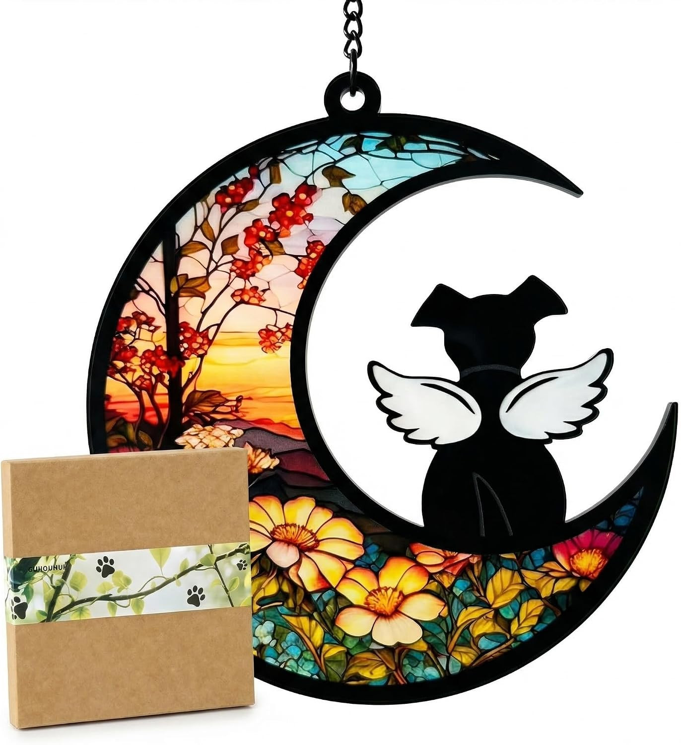 Dog Memorial Gifts,Diy Angel Dog Suncatcher Memorial,Loss of Dog Sympathy