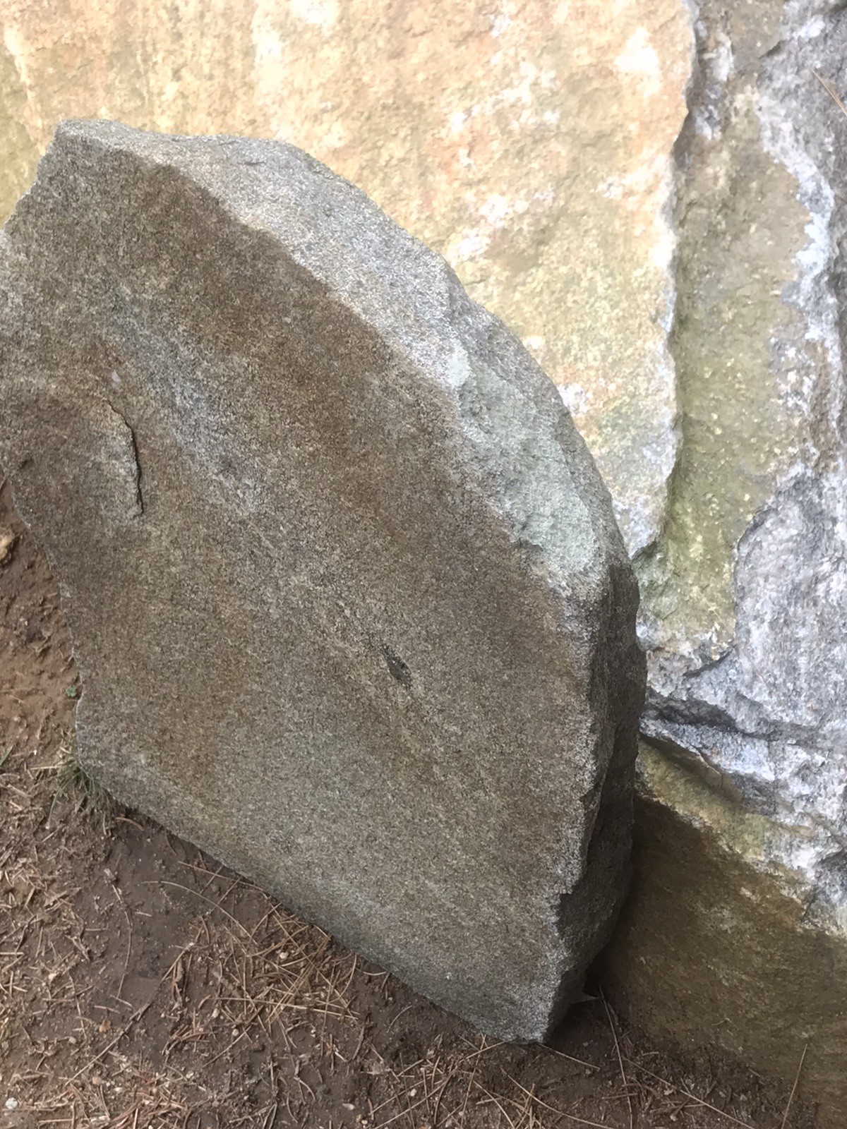 Natural Quartz Granite Stone Grave Marker Headstone Garden Pet Memorial Burial