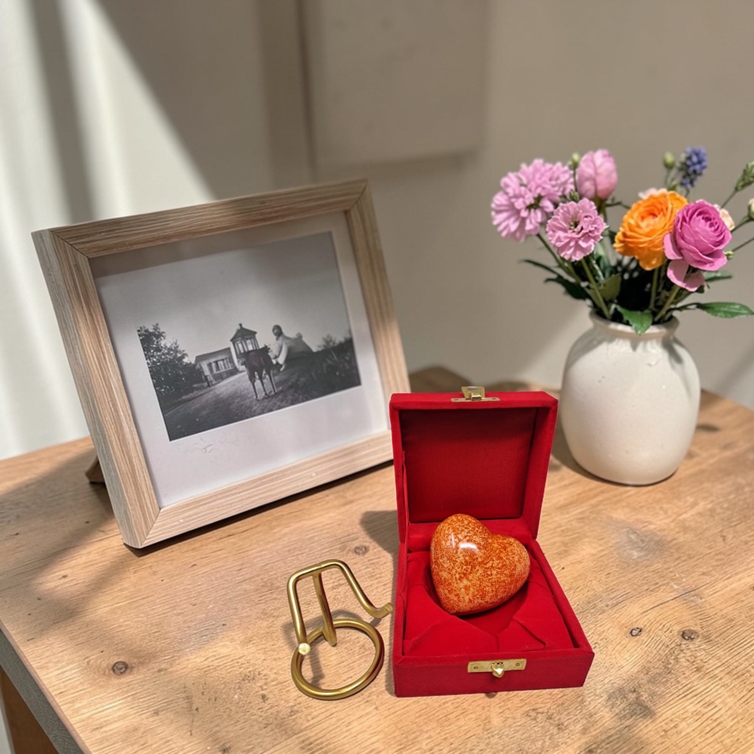 Custom Engraved Heart Keepsake Mini Memorial Cremation Urn for Ashes with Box