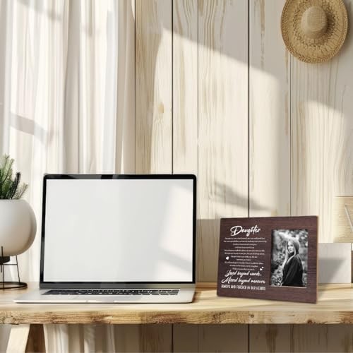 Wood Picture Frame for Tabletop Display, Grieving Gift for Loss of Daughter