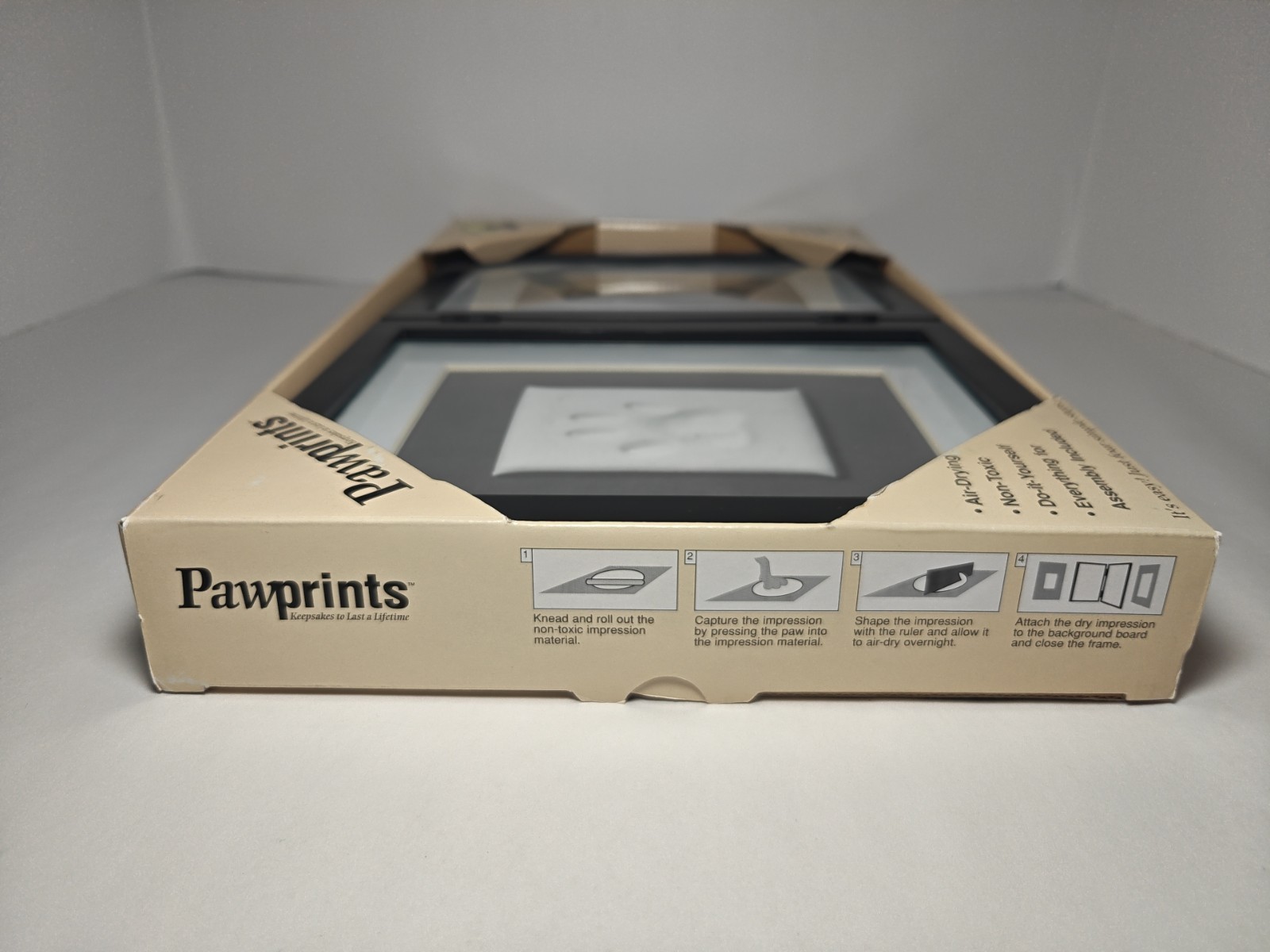 Pearhead Pawprints Pet Photo Frame with Imprint Kit for Cats and Dogs 4×6/5×7 📷