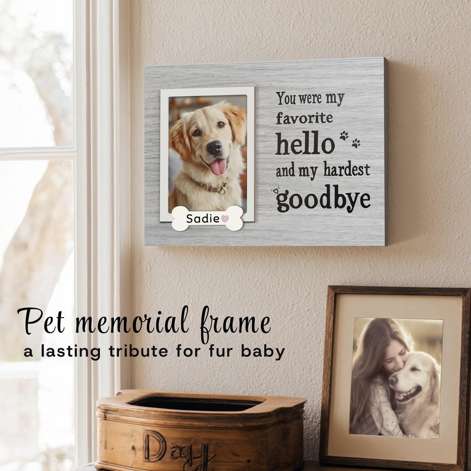 Skittypurr Dog Memorial Gifts For Loss Of Dog Pet Memorial Frame Cat Memorial