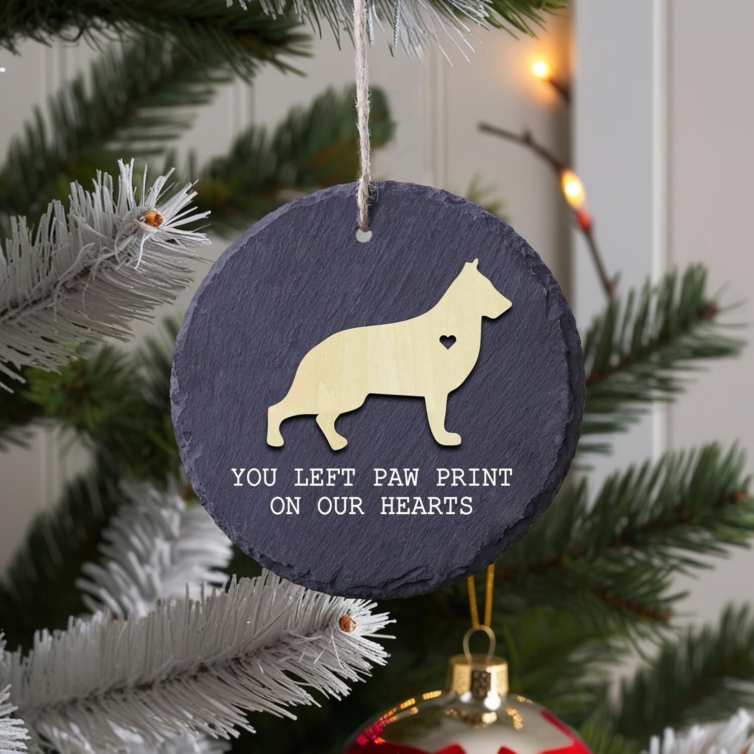 Sympathy Gift for Loss of Dog or Cat Memorial Stone Ornament Christmas Gifts Pet