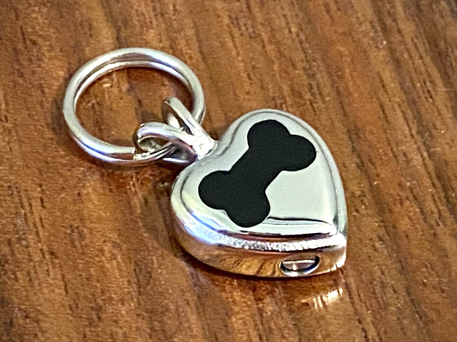 Dog Cremation Pendant Urn Keychain 1″ Key Ring for Ashes Pet Bone In My Heart