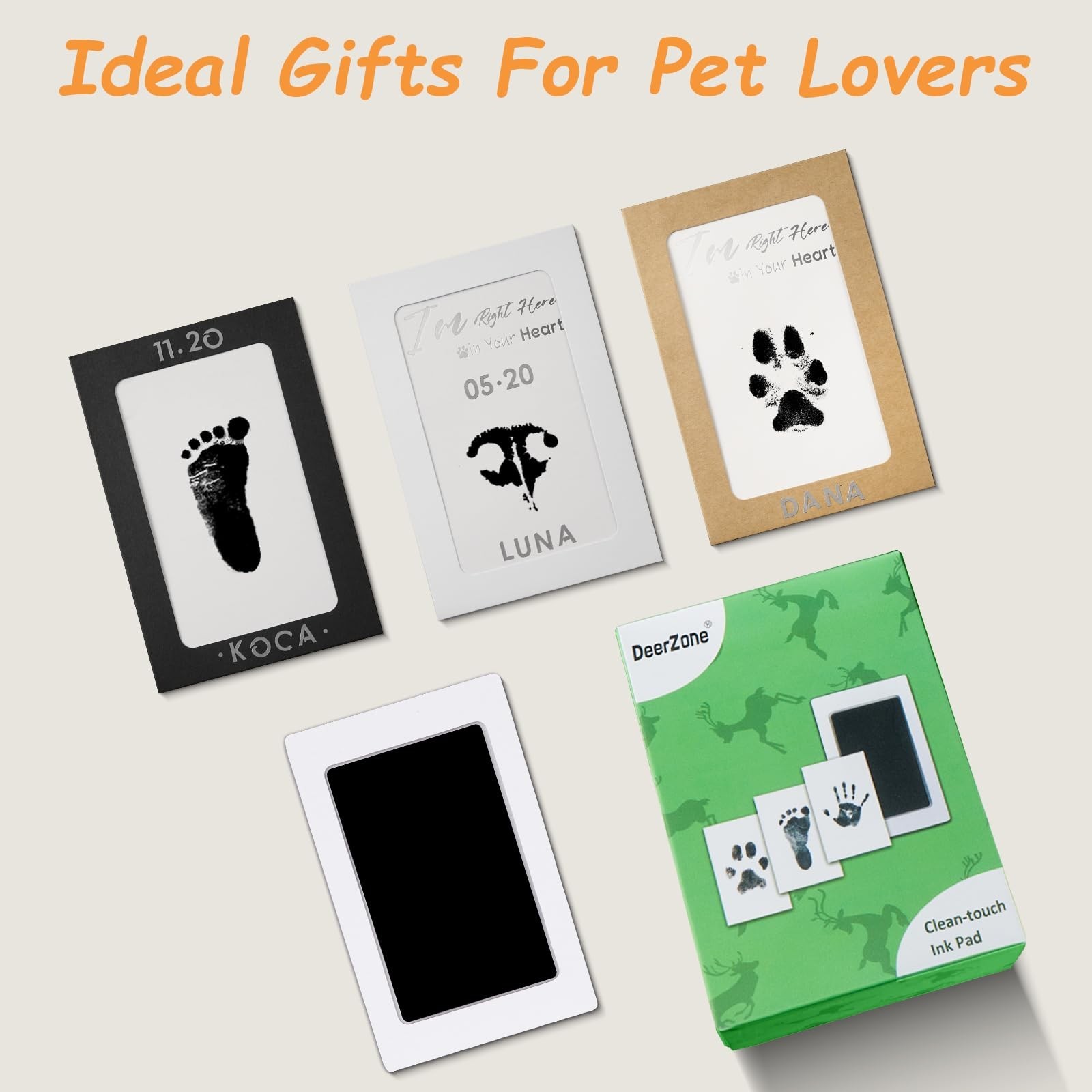 Inkless Paw Print Kit,Dog Paw Print Kit,Dog Nose Print Kit,Clean Touch Ink Pa…