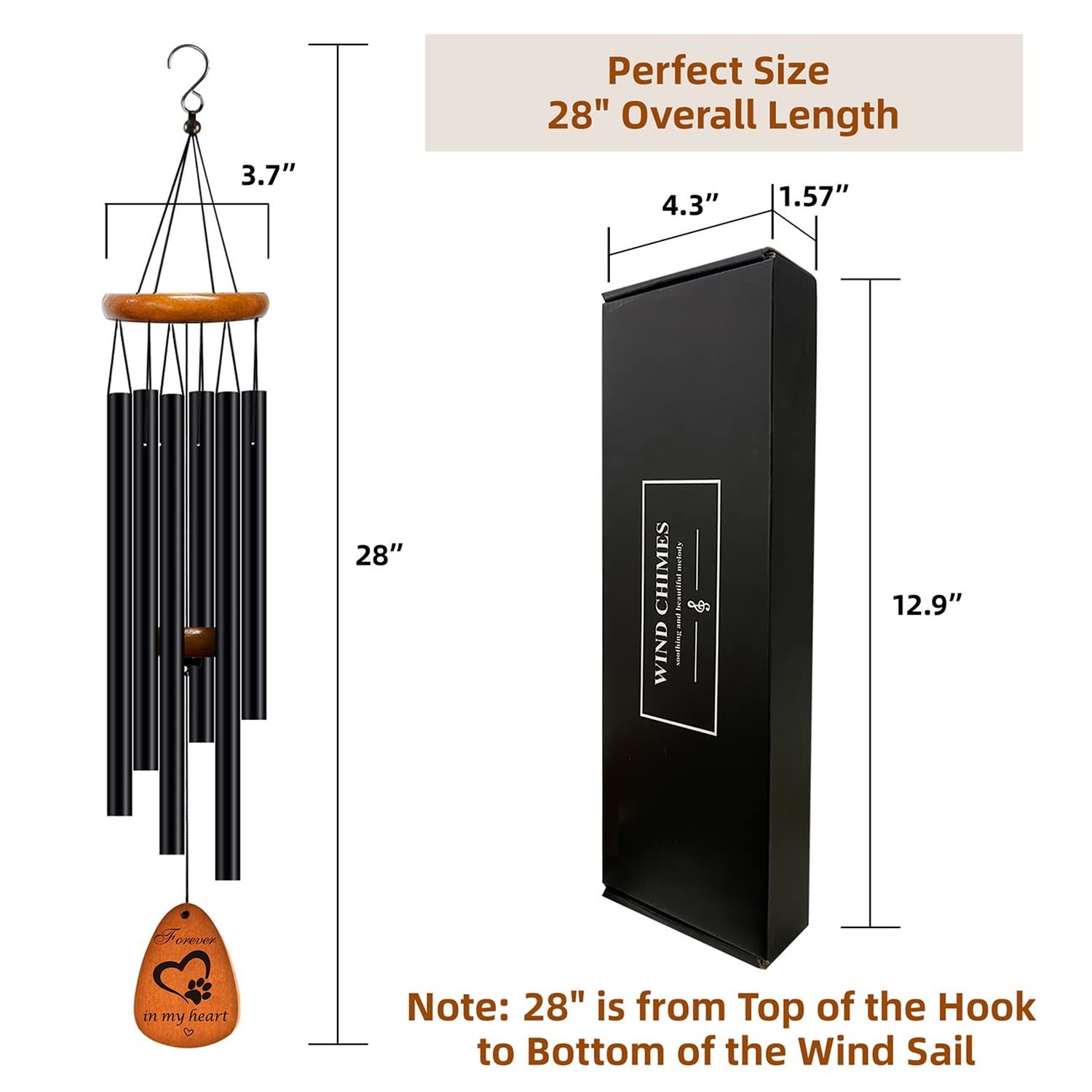 Pet Memorial Gifts Wind Chimes – Dog Cat Memorial Gift,Pet Lost Gifts,Bereave…