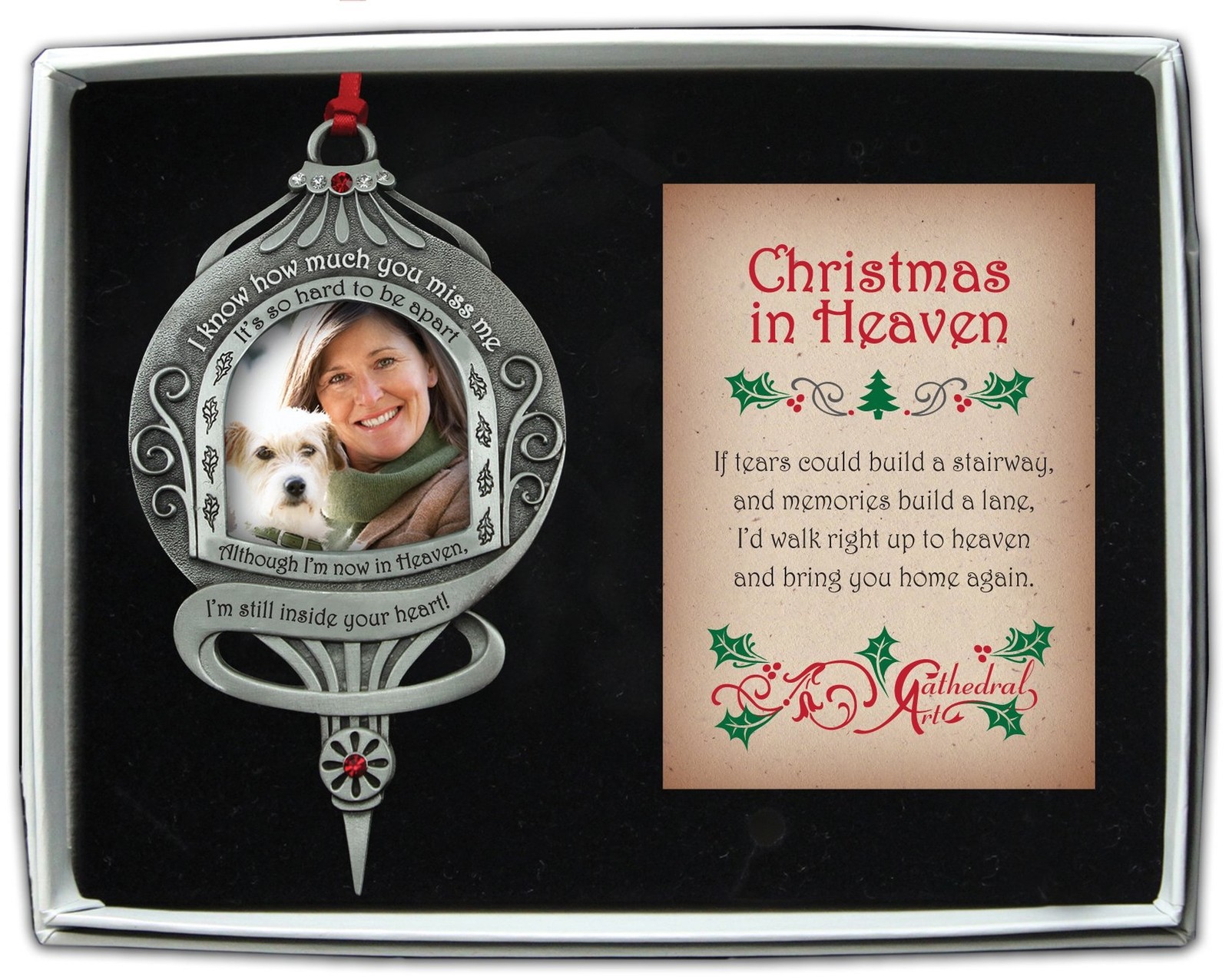 Memorial Photo Frame Ornament – Still Inside Your Heart, Christmas Memorial O…