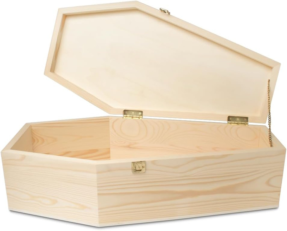 Pet Casket – 30″ Wooden Burial Box for Dogs and Cats, Strong and Safe Baltic Bir