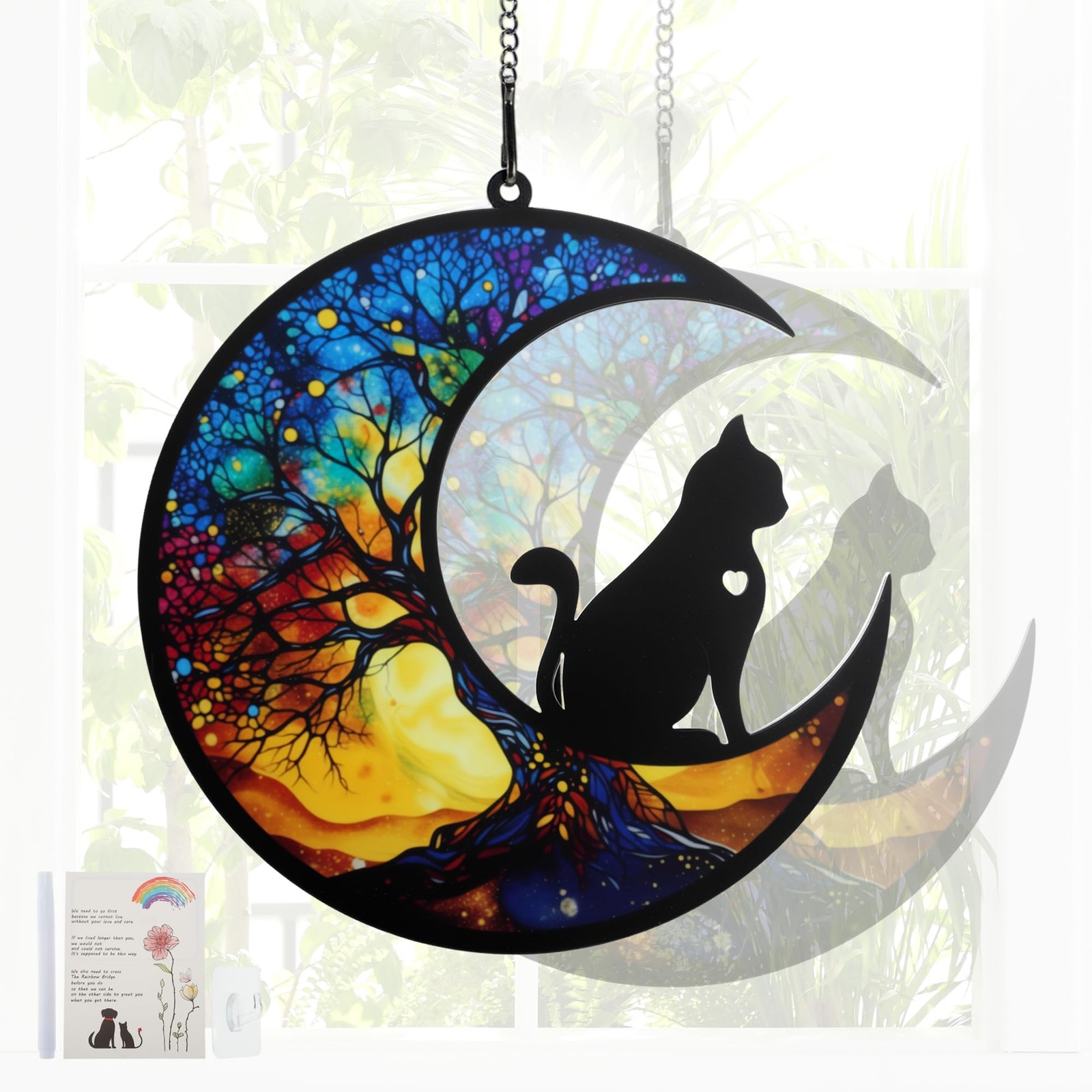 Cat Memorial Gifts, Sympathy Gift for Loss of Cats, Colorful
