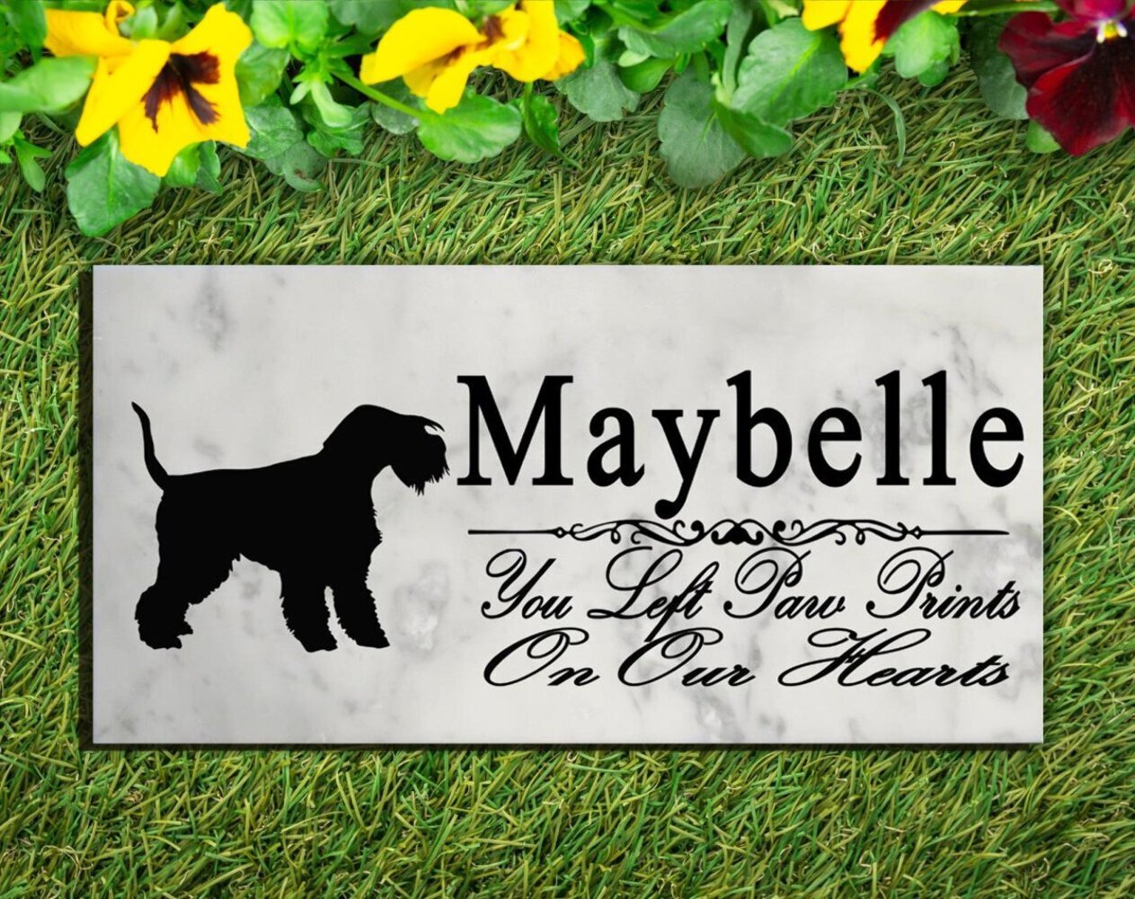 Lakeland Terrier Memorial Stone PERSONALIZED Garden Rock Grave Marker Outdoor or