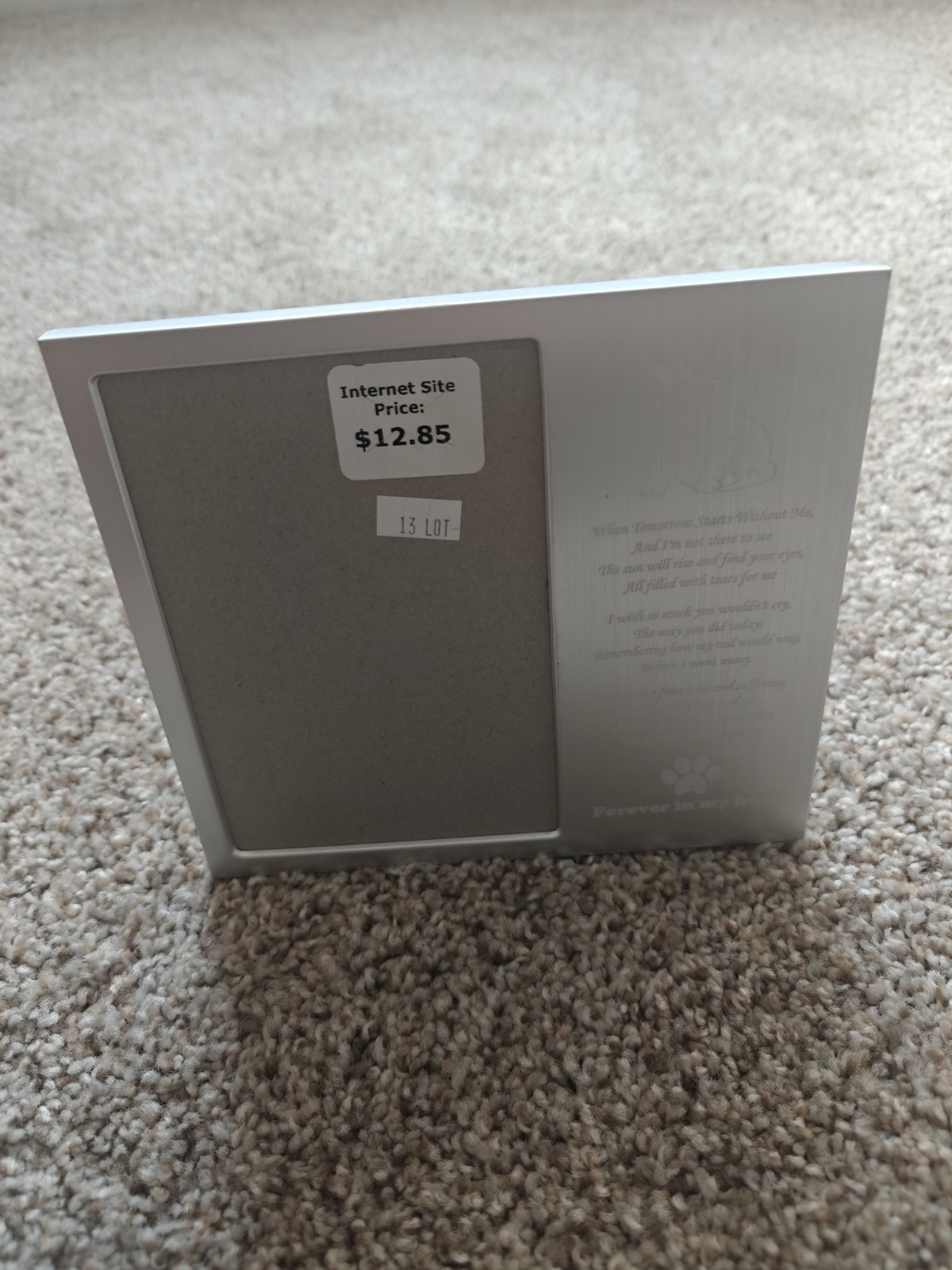Cat Memorial Gifts for Loss of Cat, Cat Memorial Picture Frame, Cat Loss Sympath