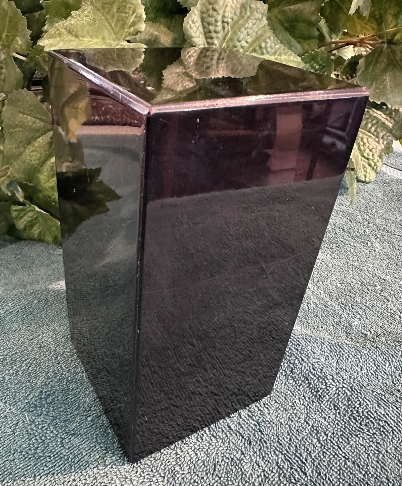 Natural BLACK MARBLE · RECTANGULAR SHAPE · handmade pet urn· memorial· dog ashes