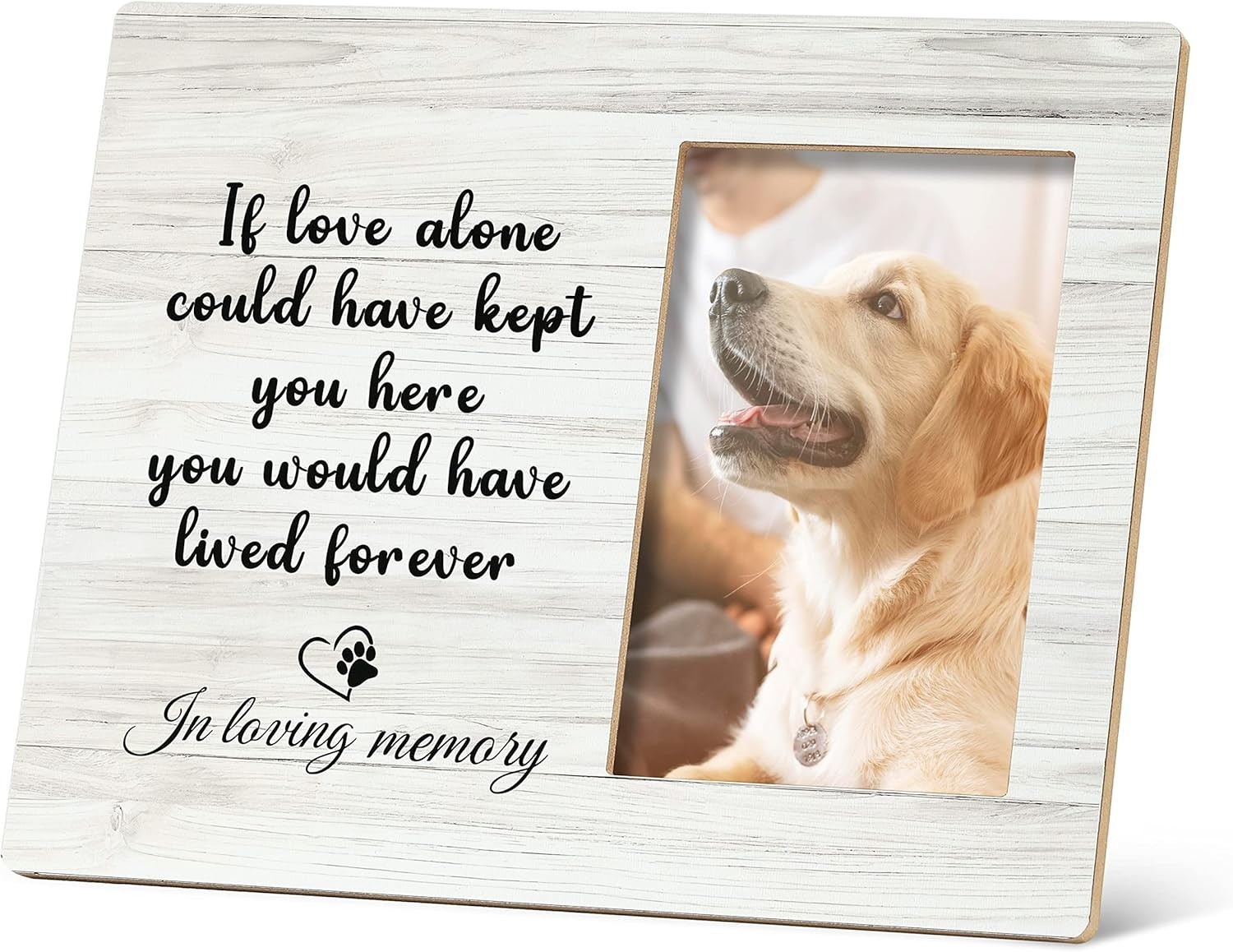1 Pet Memorial Picture Frame for Loss of Dog or Cat Fits 6 X 4 Inch Photo