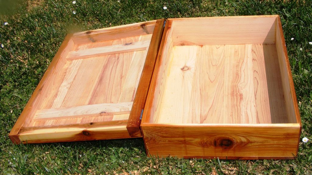 Pet Coffin Casket for Dogs or Cats 26 x 16 x 8 All Cedar