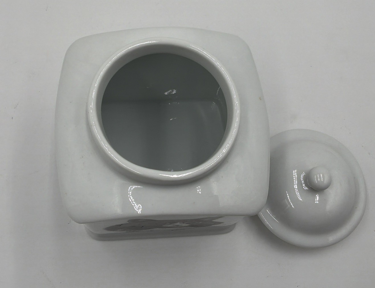 Rosalinde Rainbow Bridge Cat Urn Porcelain Pet Memorial Keepsake Jar USA