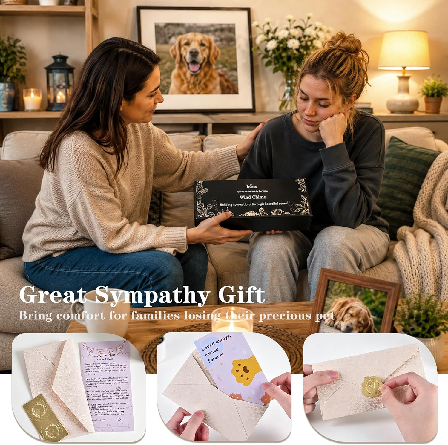 Pet Memorial Gifts for Dogs, Dogs Memorial, Dogs Memorial Wind Chime