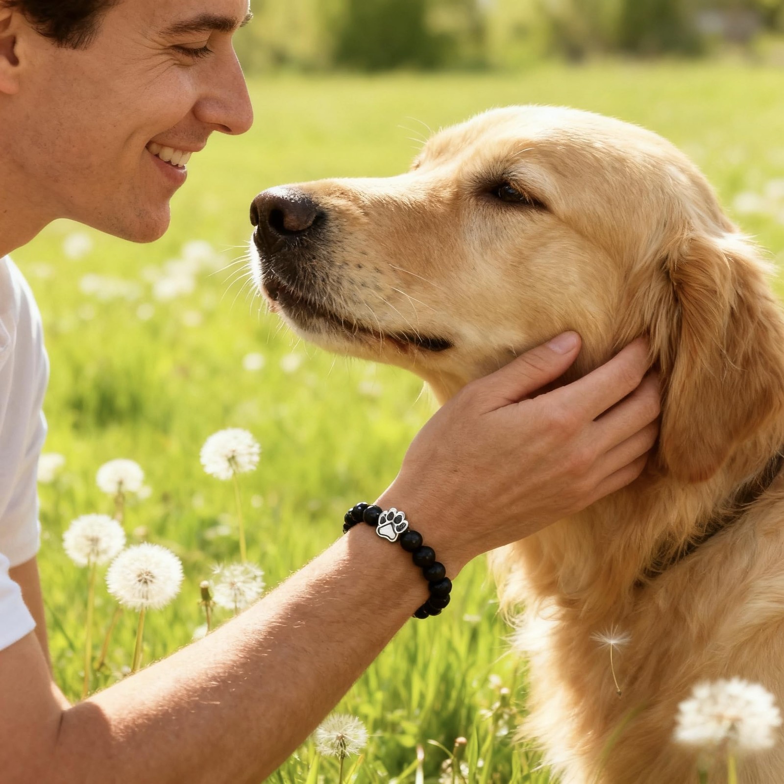 LINGYUAN Pet Memorial Gifts for Dogs Cats, Pet Memorial Bracelet, Remembrance…