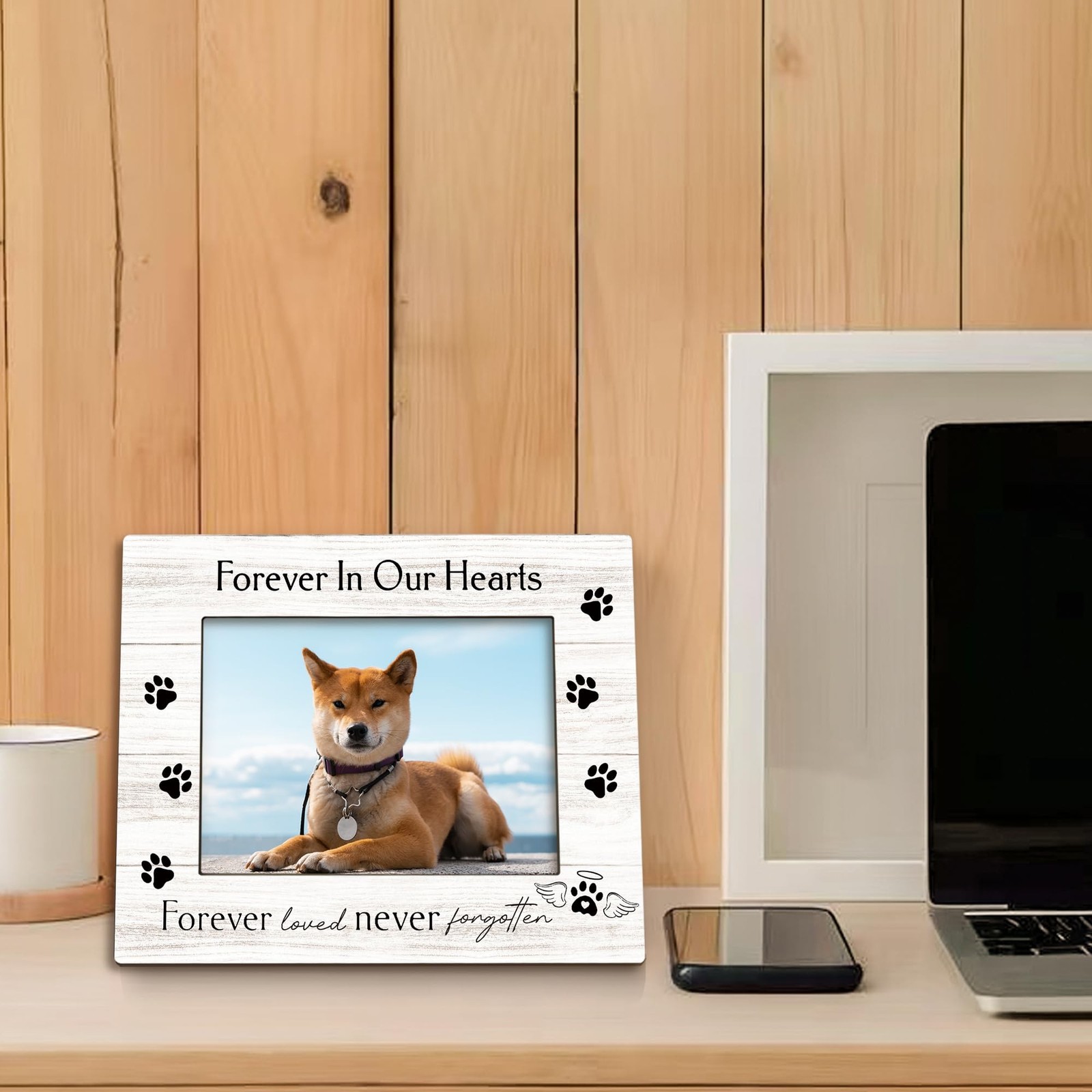 Dog Memorial Picture Frame 5×7, Memorial Pet Photo Frame, Dog Cat Memory Gift…
