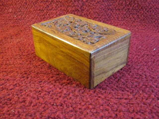 Wooden Funerary Box “Tree of Life” for Small Dog or Cat