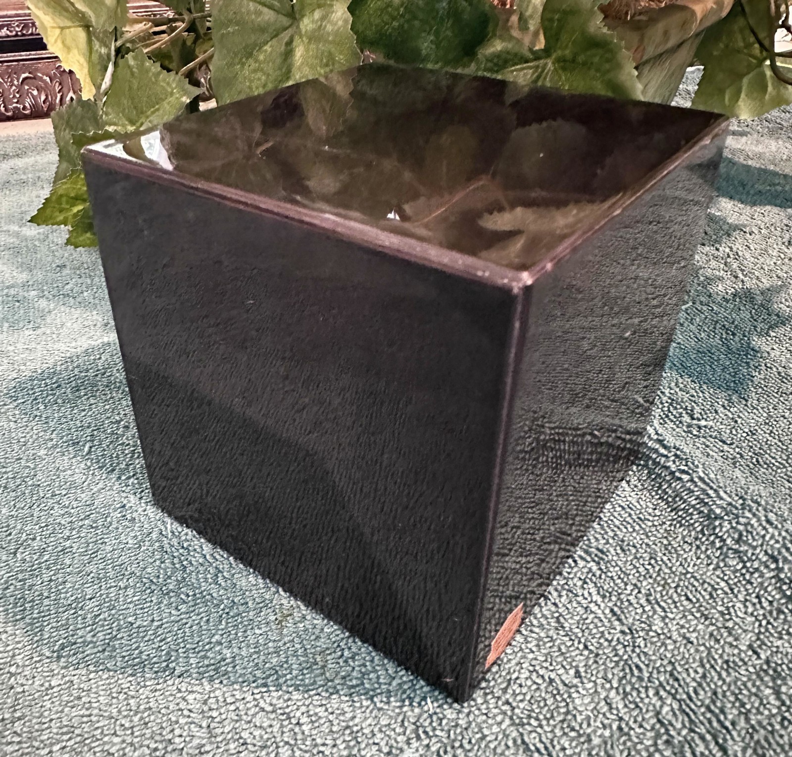 Natural BLACK MARBLE · RECTANGULAR SHAPE · handmade pet urn· memorial· dog ashes