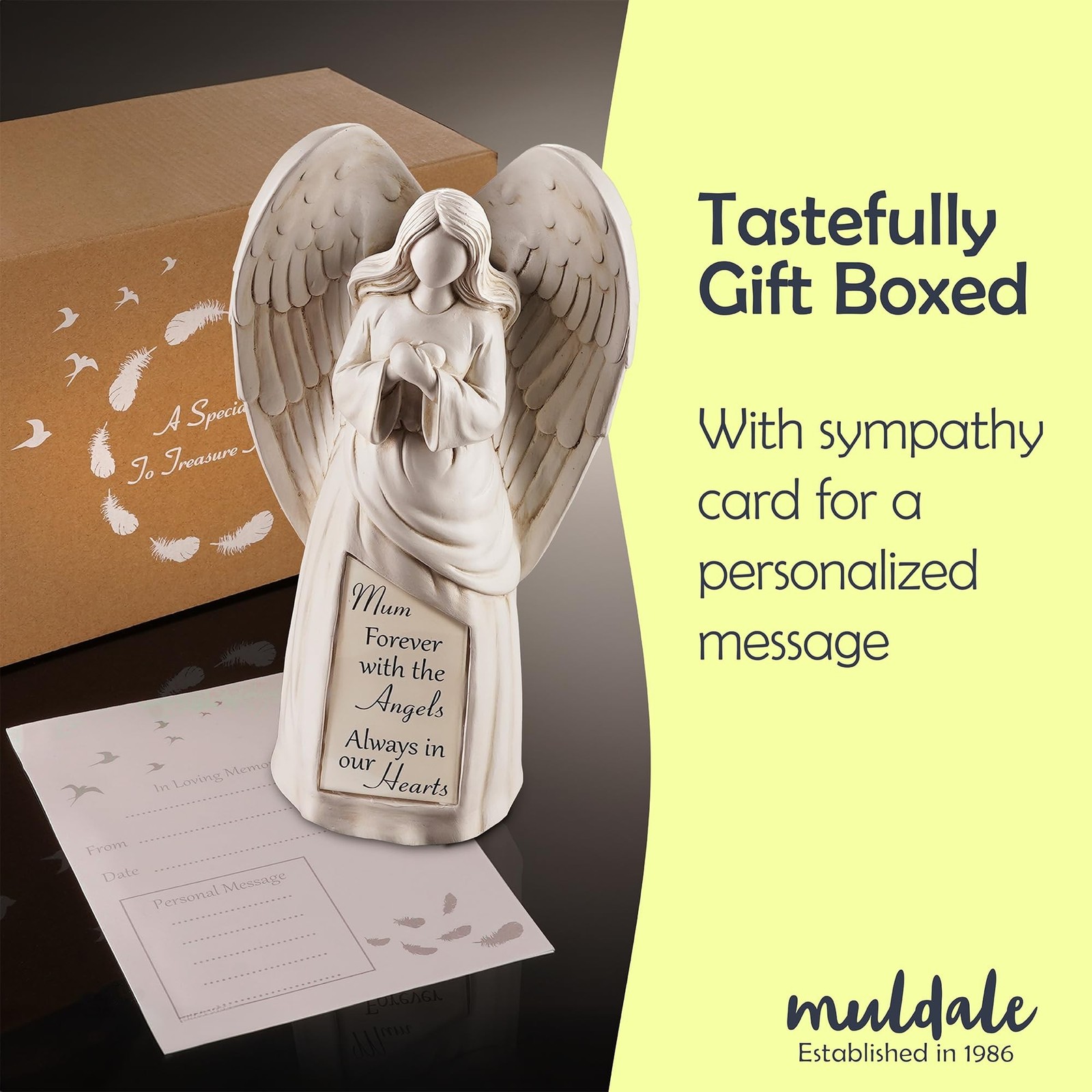 Solar Angel Statue Decoration for Cemetery – Loss of a Mother Sympathy Gifts …