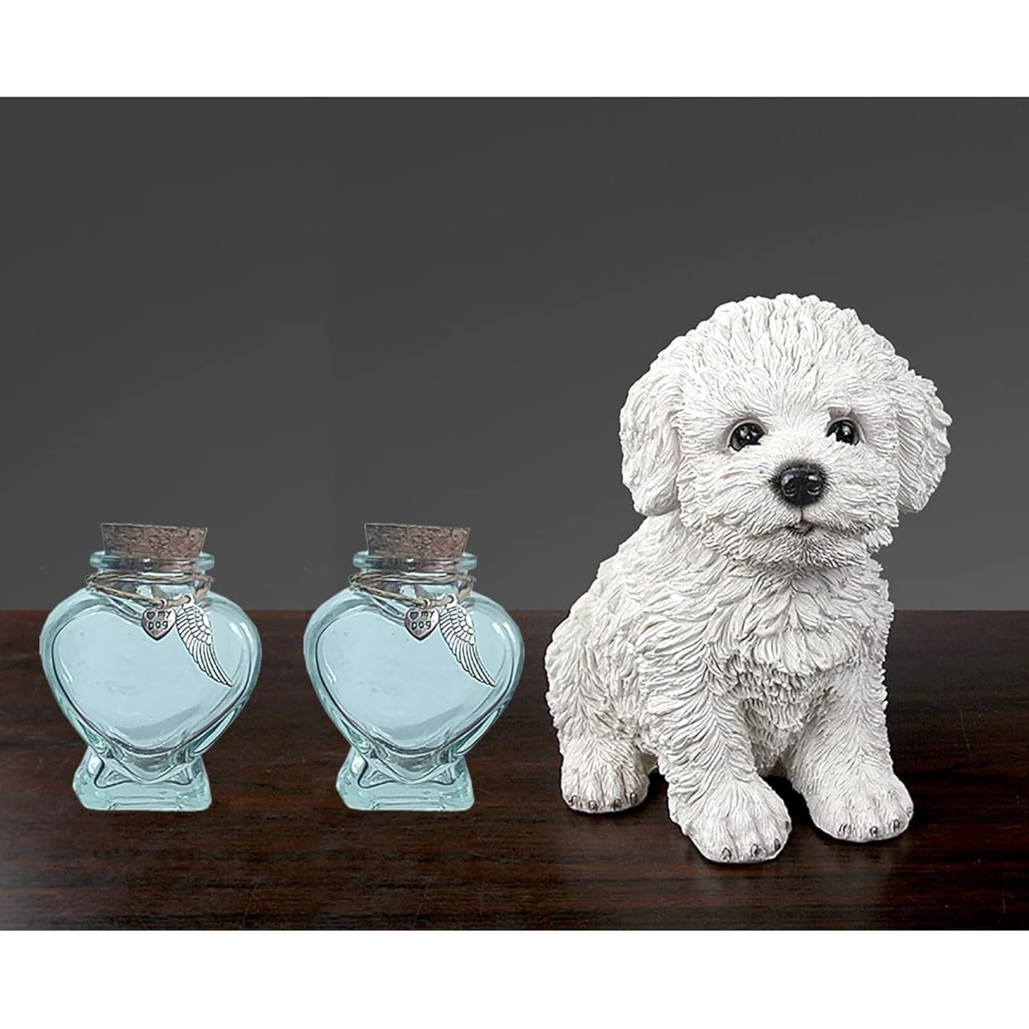 NEW Loving Pet Memorial Glass Vial – Keepsake for Ashes & Fur