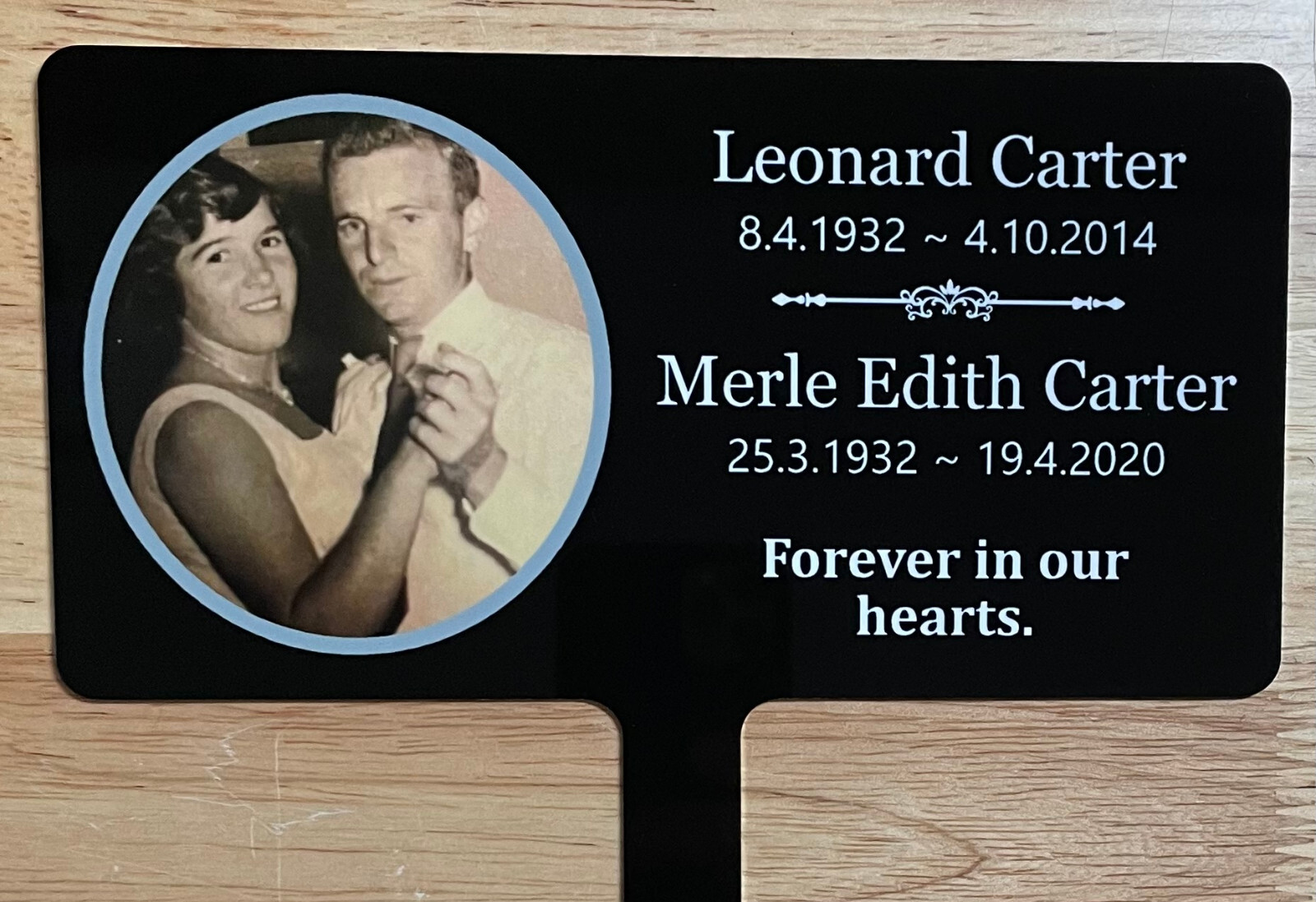Memorial Grave Marker Stake